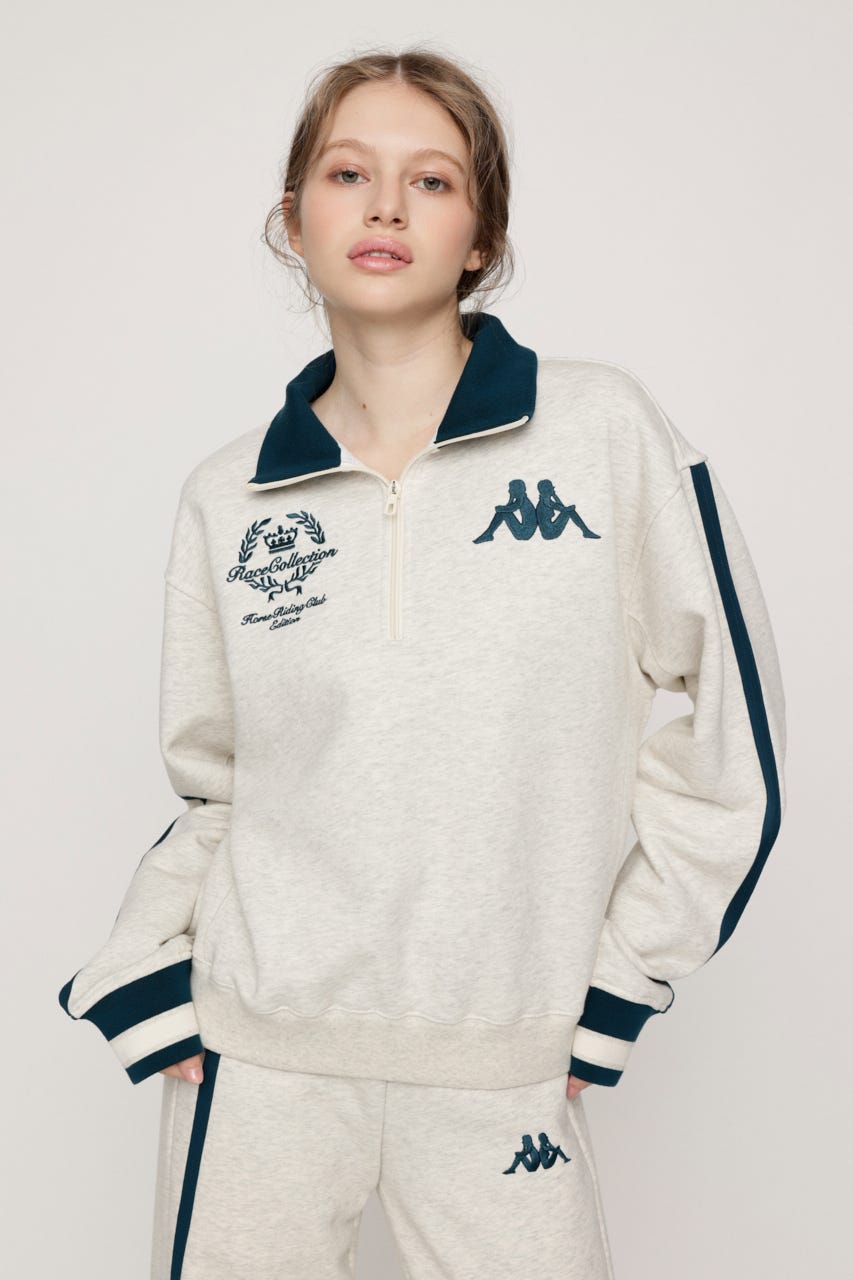 KAPPA x SLY HALF ZIP SW トップス M/WHT FREE