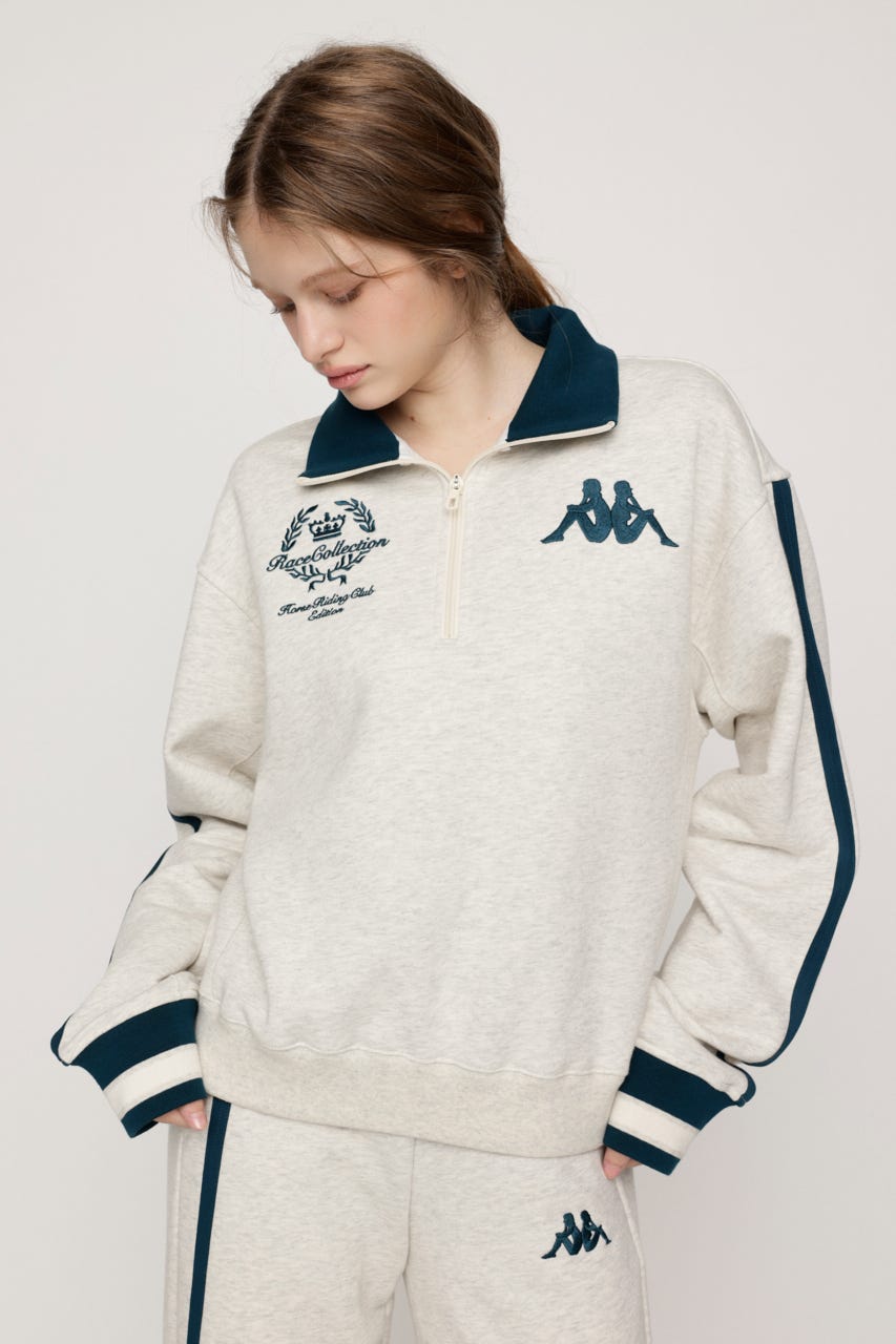 KAPPA x SLY HALF ZIP SW トップス M/WHT FREE
