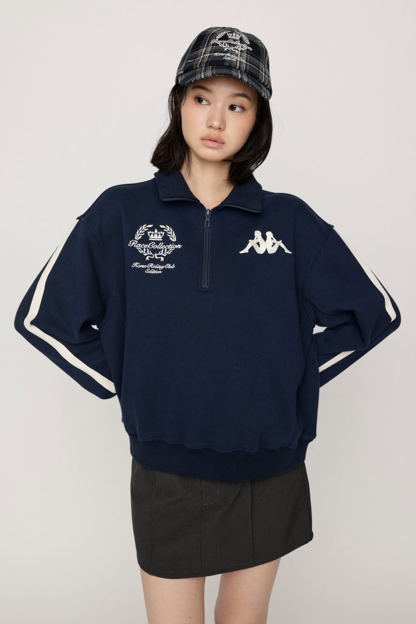 KAPPA x SLY HALF ZIP SW トップス NVY FREE