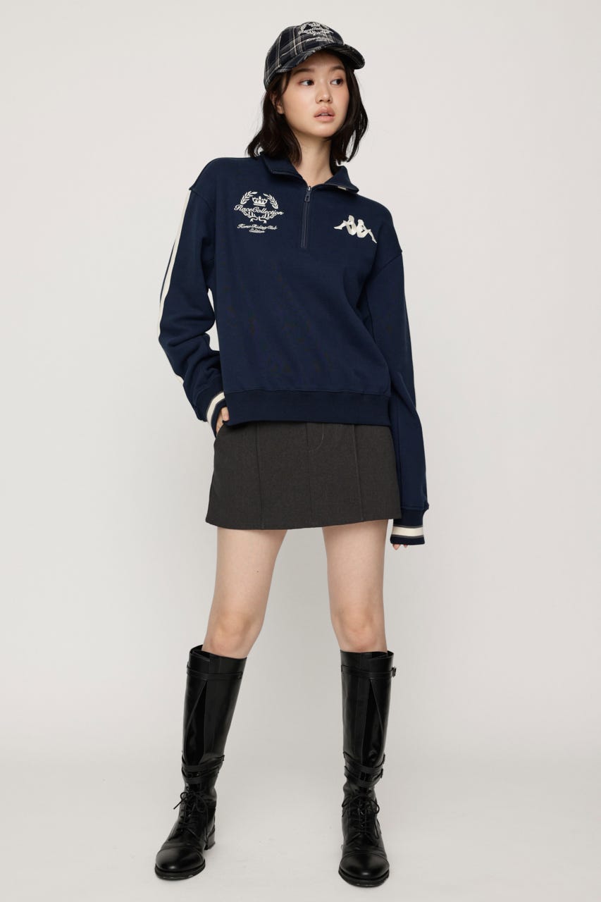 KAPPA x SLY HALF ZIP SW トップス NVY FREE