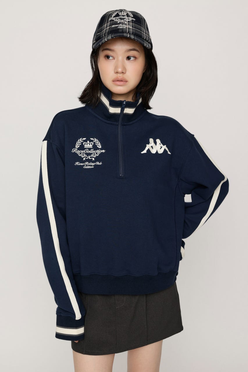 KAPPA x SLY HALF ZIP SW トップス NVY FREE