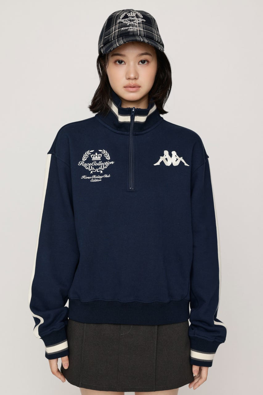 KAPPA x SLY HALF ZIP SW トップス NVY FREE