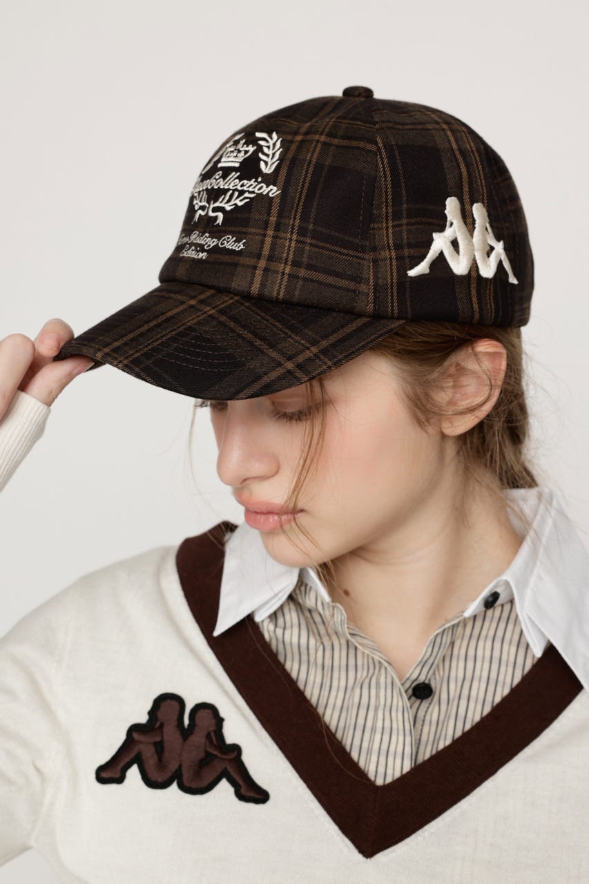 KAPPA x SLY CHECK キャップ M/BRN FREE