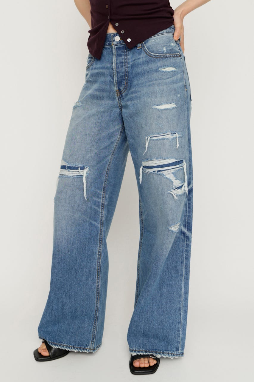 L／W HIGH DAMAGE STRAIGHT パンツ BLU 1