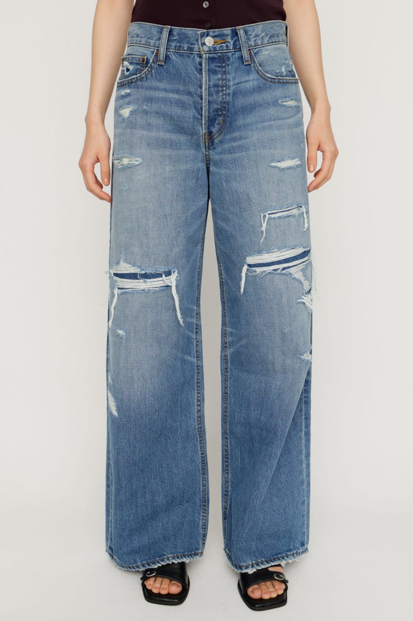 L／W HIGH DAMAGE STRAIGHT パンツ BLU 1