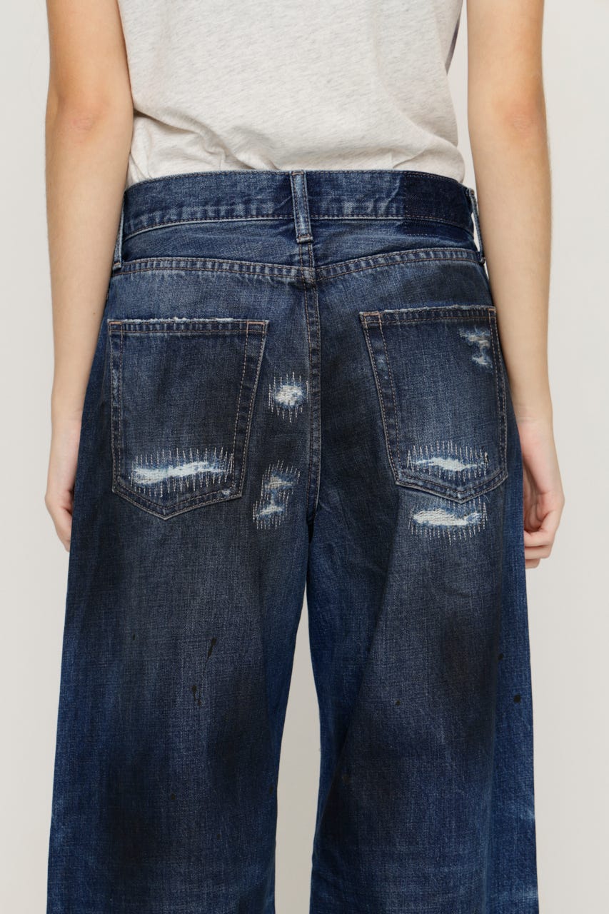 L／W HIGH DAMAGE STRAIGHT パンツ D/BLU 0