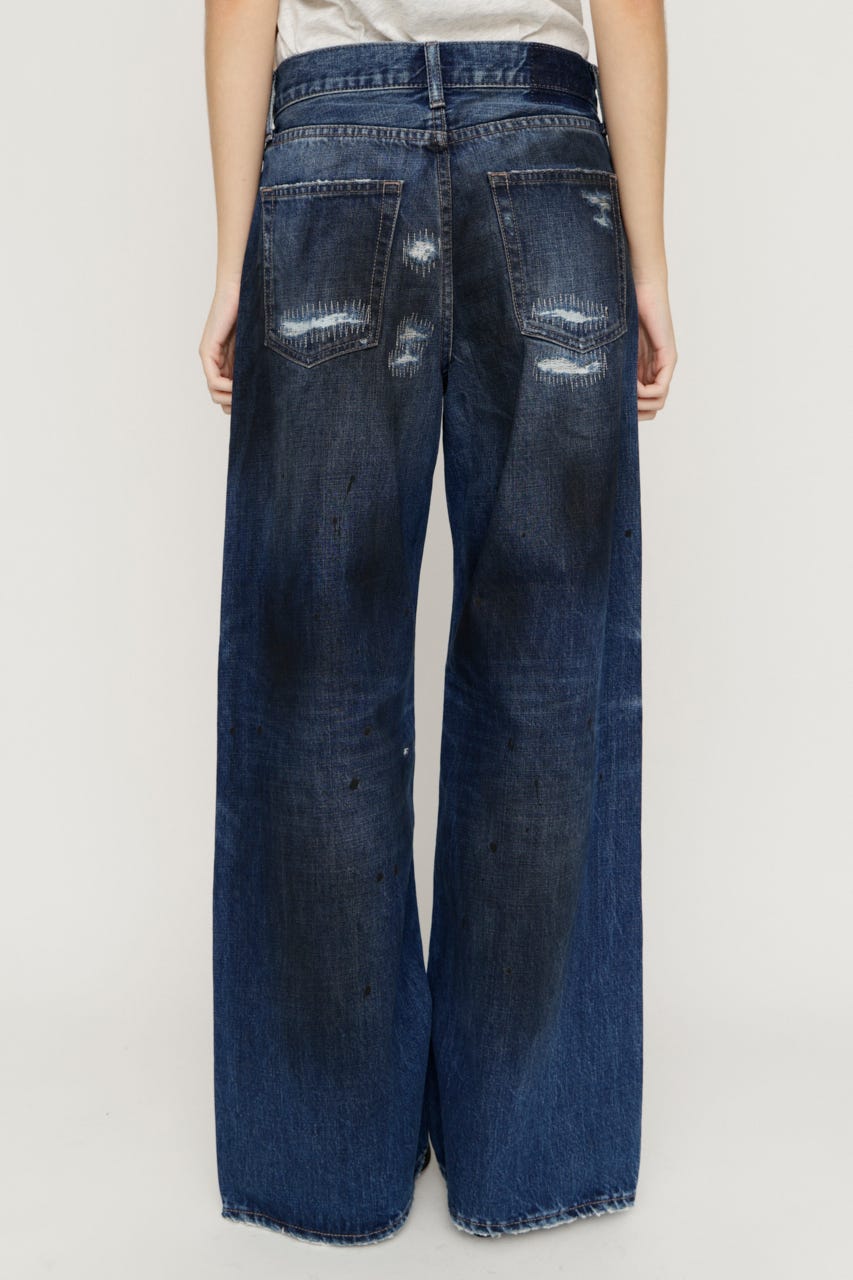 L／W HIGH DAMAGE STRAIGHT パンツ D/BLU 0