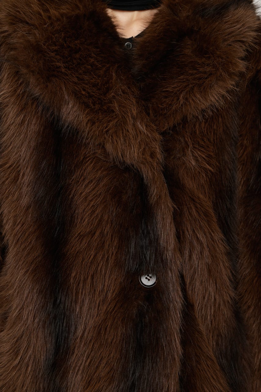 【AW PRE ORDER 第2弾】2WAY ANIMAL F／FUR SHORT JK BRN FREE