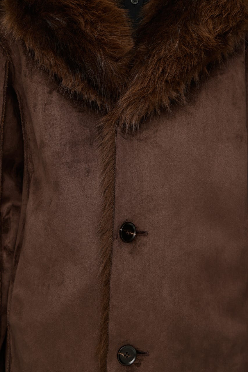 【AW PRE ORDER 第2弾】2WAY ANIMAL F／FUR SHORT JK BRN FREE