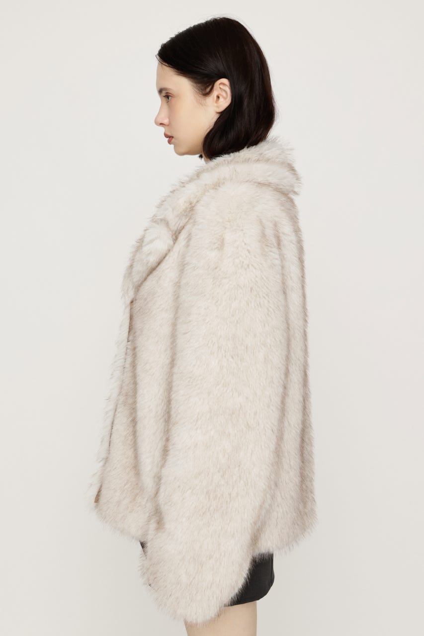 【AW PRE ORDER 第2弾】2WAY ANIMAL F／FUR SHORT JK IVOY FREE