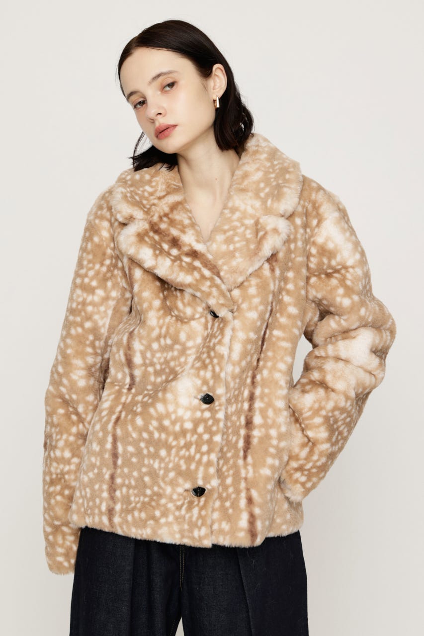 【AW PRE ORDER 第2弾】2WAY ANIMAL F／FUR SHORT JK Multi_1 FREE