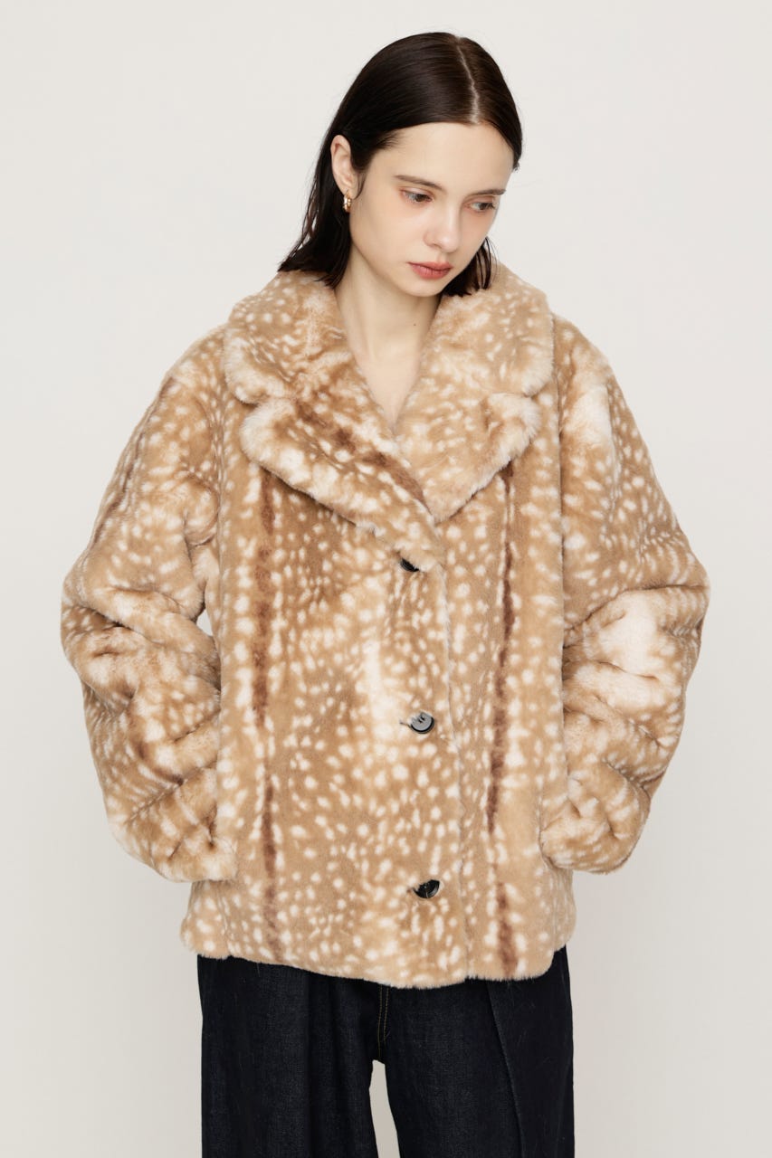 【AW PRE ORDER 第2弾】2WAY ANIMAL F／FUR SHORT JK Multi_1 FREE