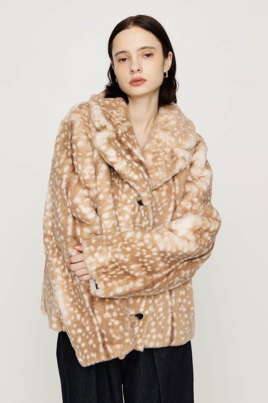 【AW PRE ORDER 第2弾】2WAY ANIMAL F／FUR SHORT JK Multi_1 FREE