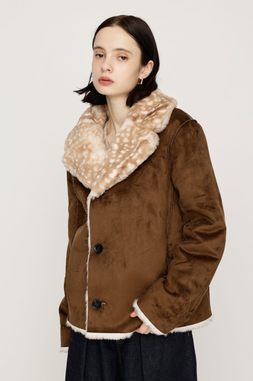【AW PRE ORDER 第2弾】2WAY ANIMAL F／FUR SHORT JK Multi_1 FREE