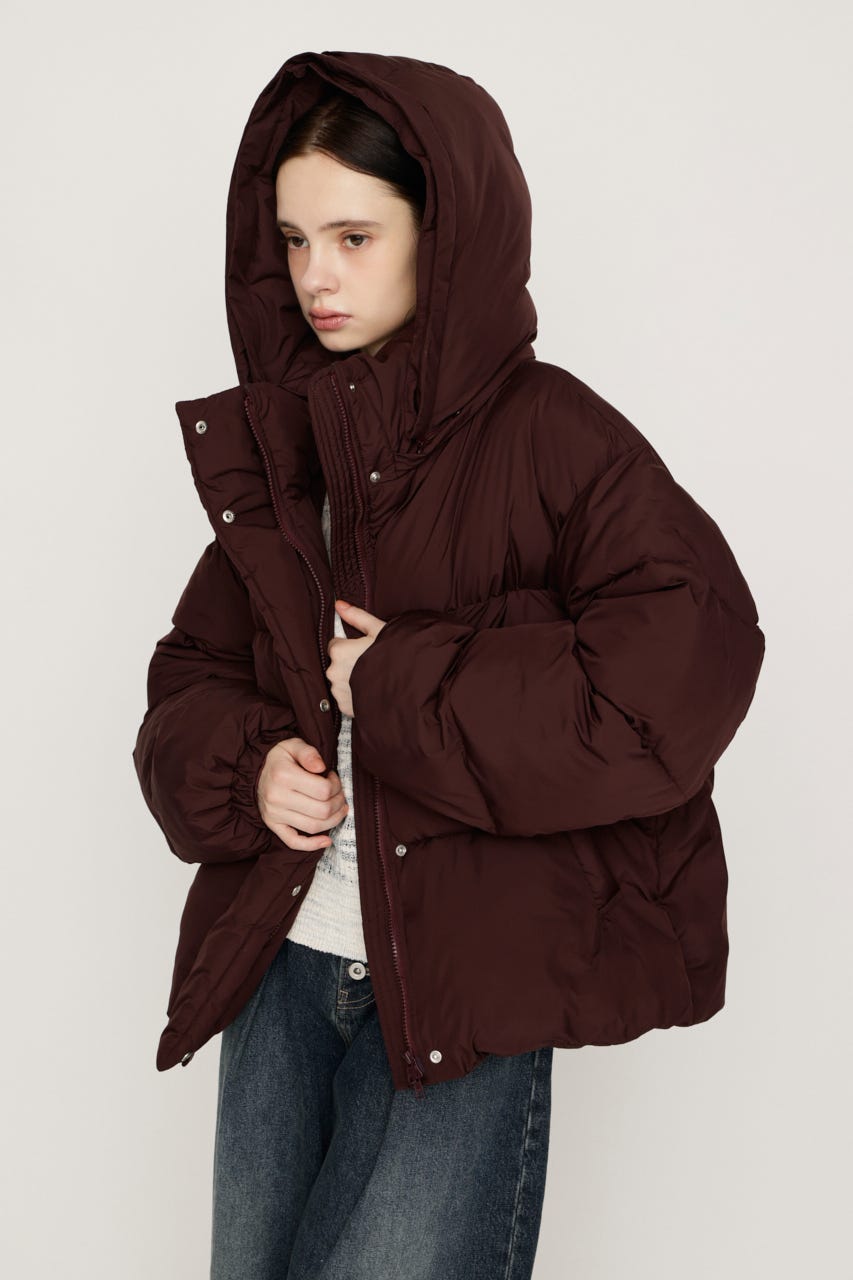 【AW PRE ORDER 第2弾】FUR HOODIE PUFFER ジャケット BRN FREE