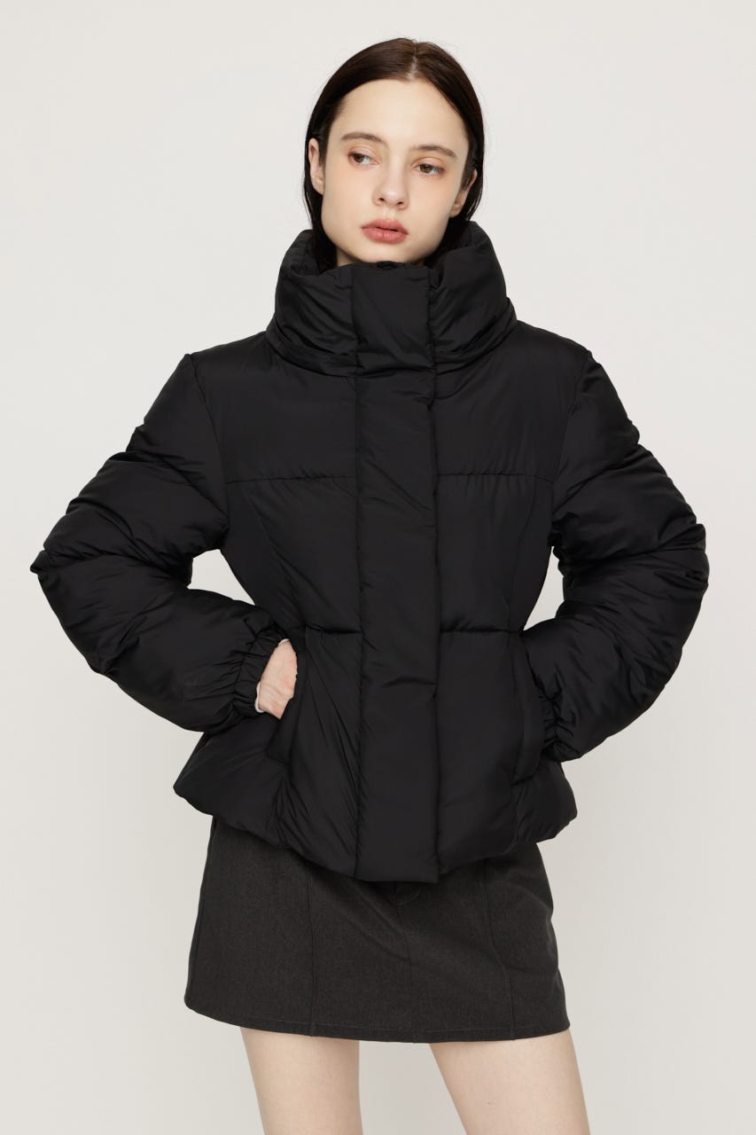 【AW PRE ORDER 第2弾】FUR HOODIE PUFFER SHAPED ジャケット BLK FREE