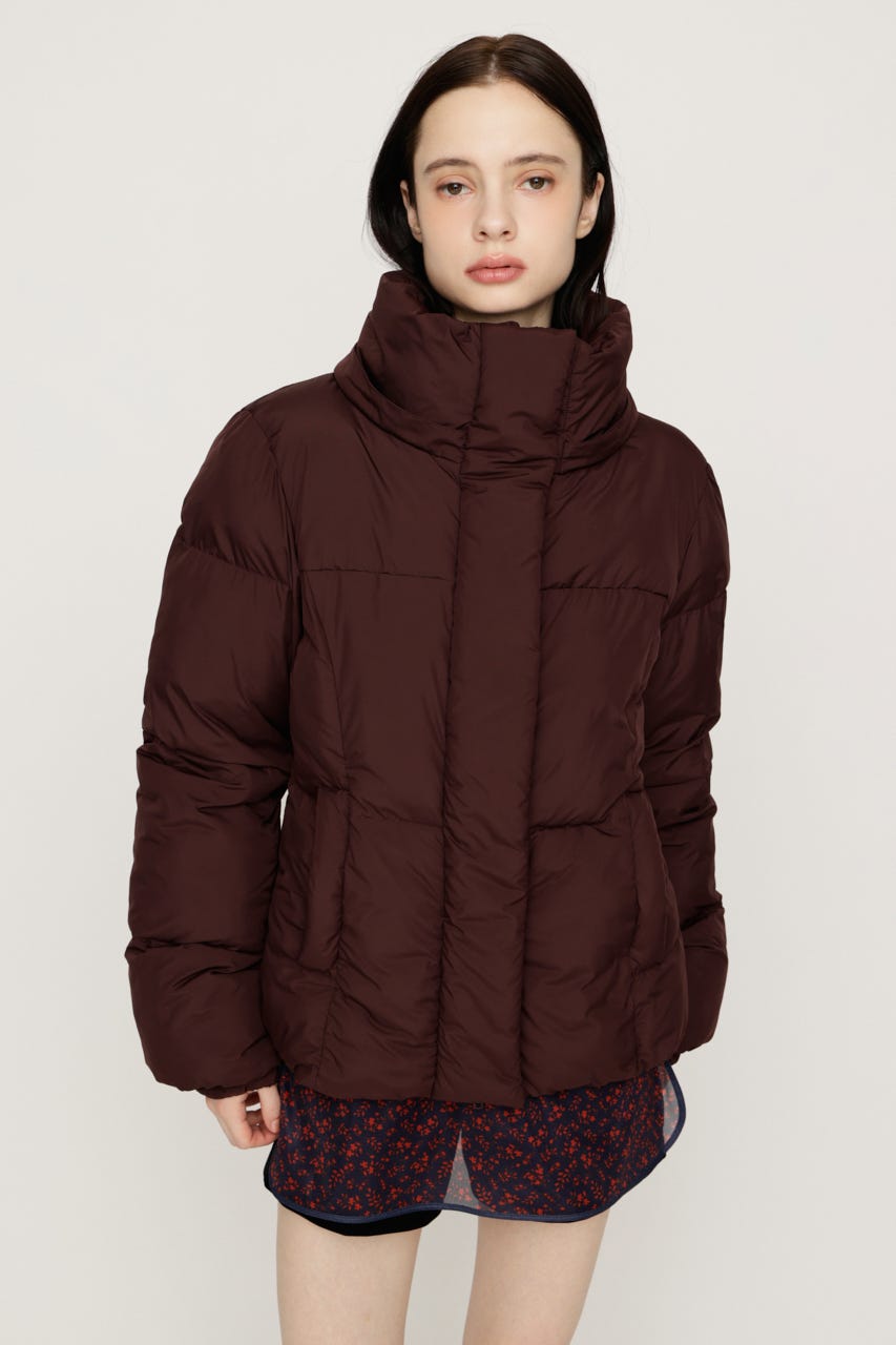 【AW PRE ORDER 第2弾】FUR HOODIE PUFFER SHAPED ジャケット BRN FREE
