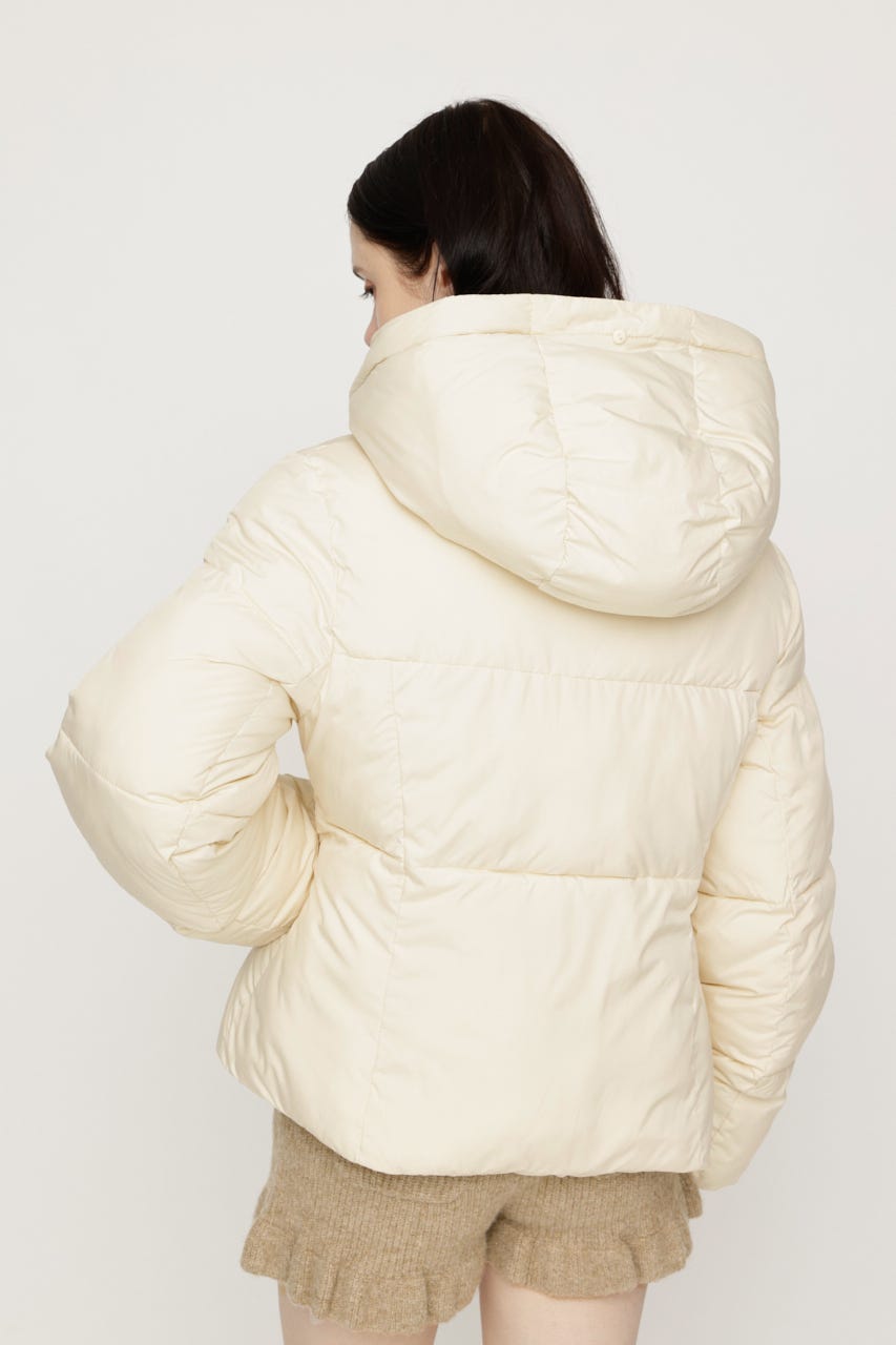 【AW PRE ORDER 第2弾】FUR HOODIE PUFFER SHAPED ジャケット IVOY FREE