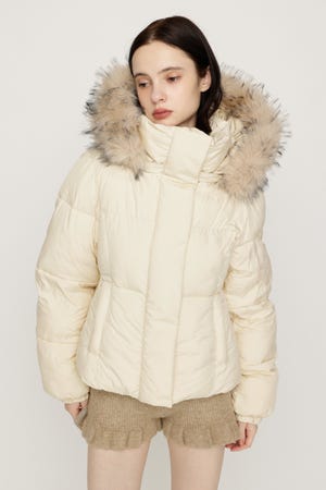 【AW PRE ORDER 第2弾】FUR HOODIE PUFFER SHAPED ジャケット
