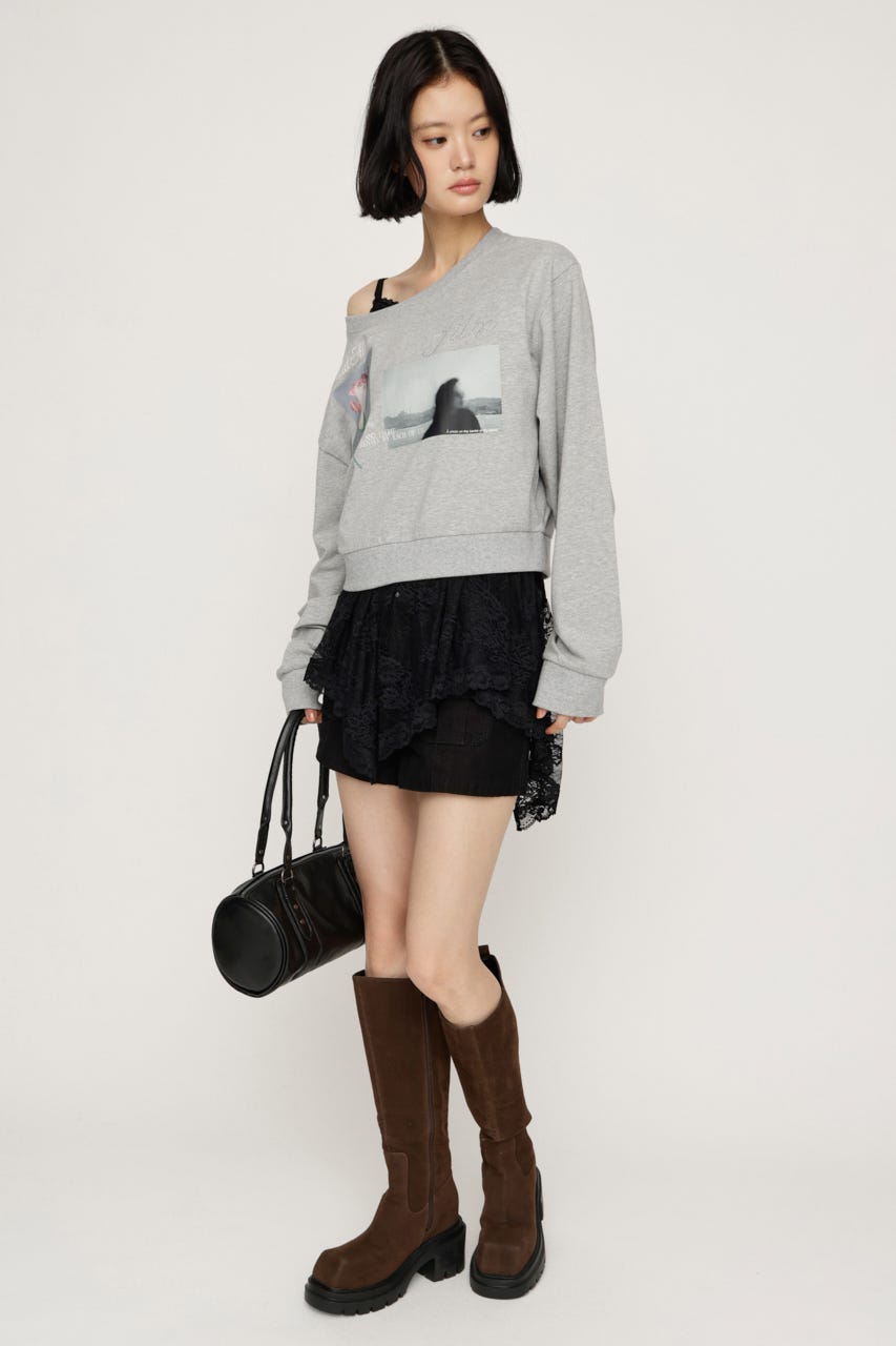 2WAY CAMI チュニック BLK FREE