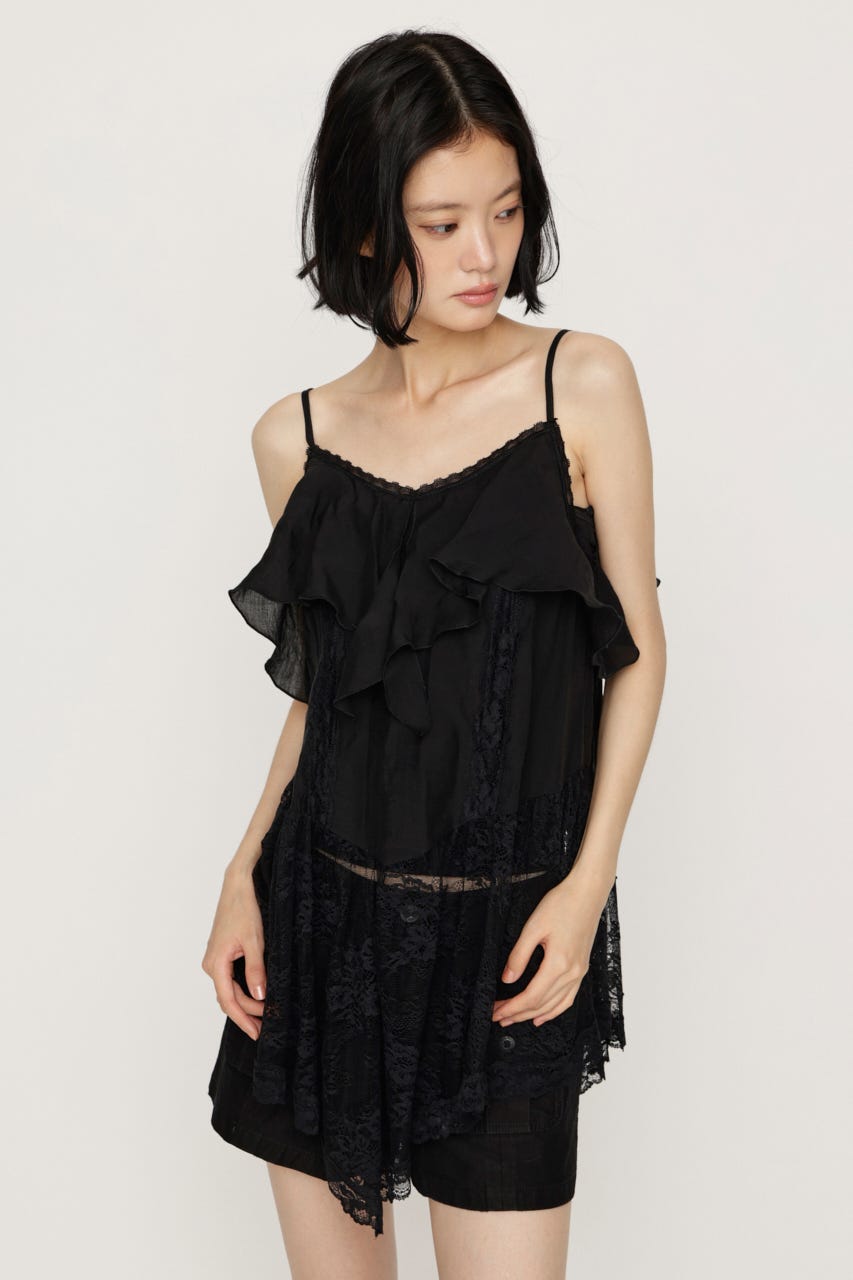 2WAY CAMI チュニック BLK FREE