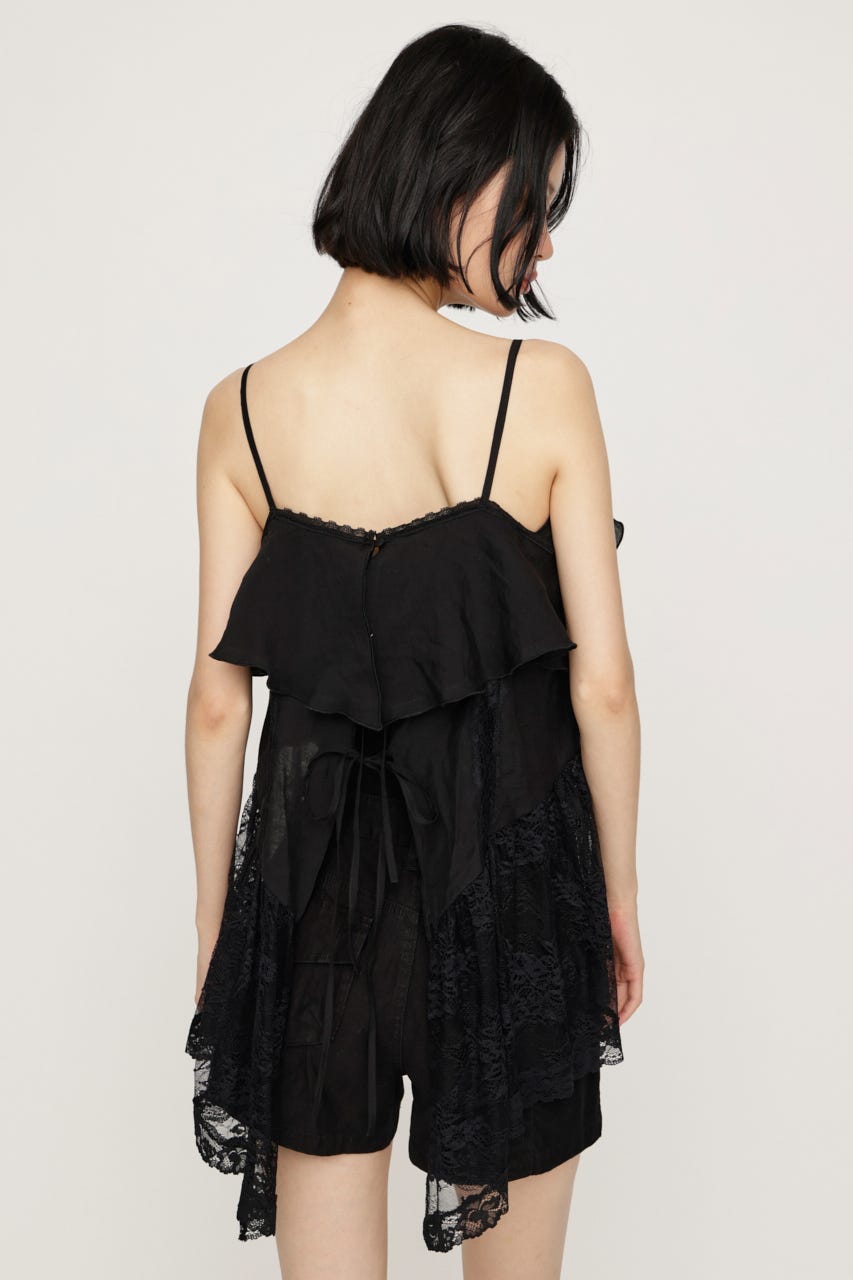 2WAY CAMI チュニック BLK FREE