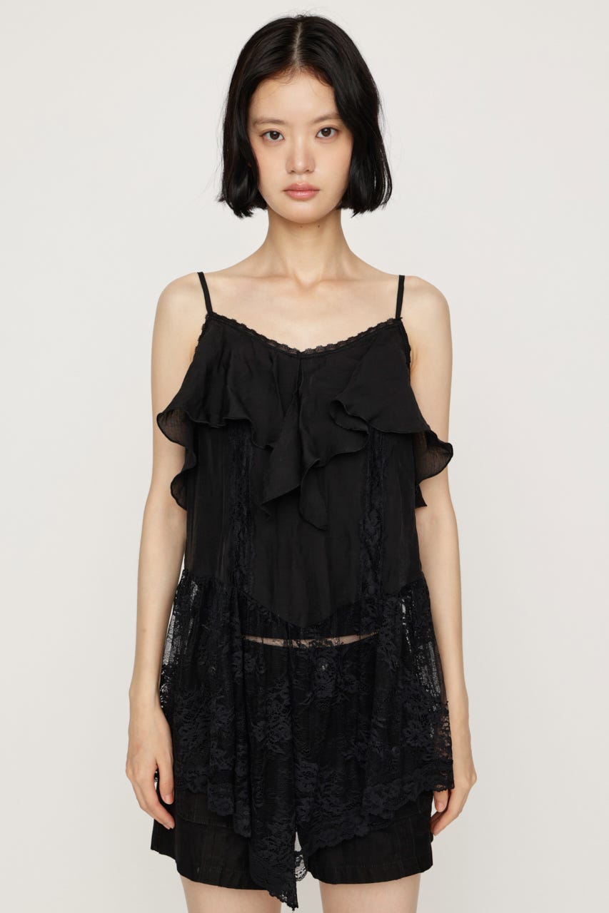 2WAY CAMI チュニック BLK FREE