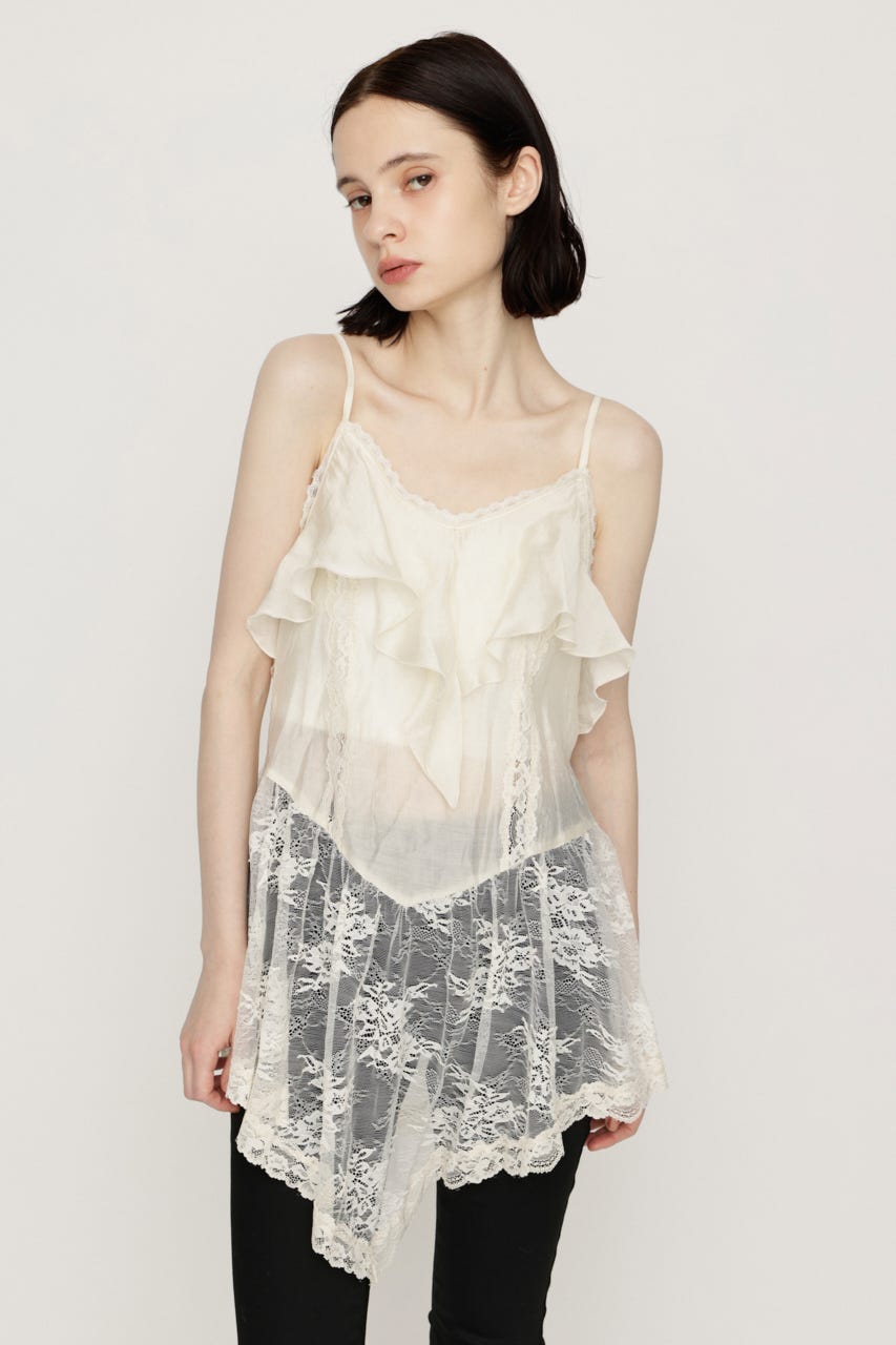 2WAY CAMI チュニック O/WHT FREE