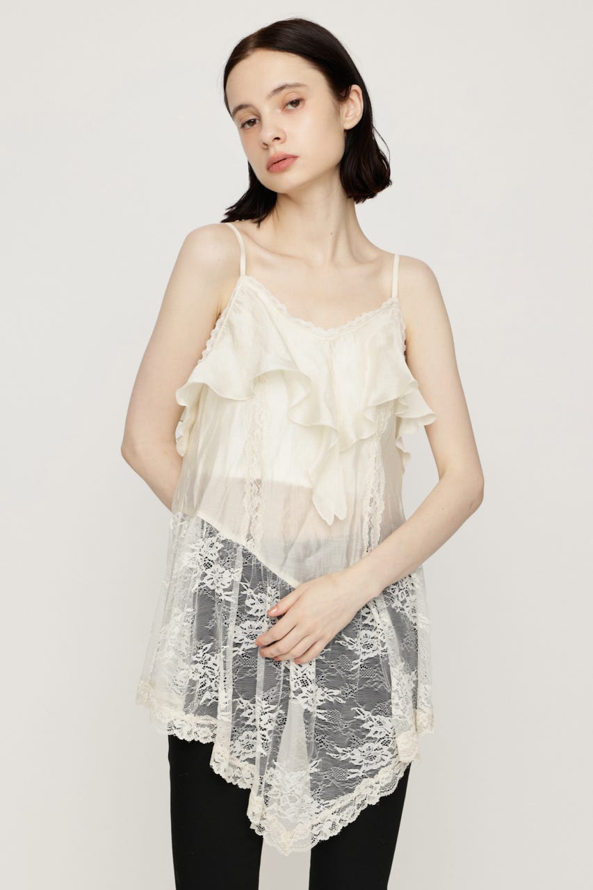 2WAY CAMI チュニック O/WHT FREE