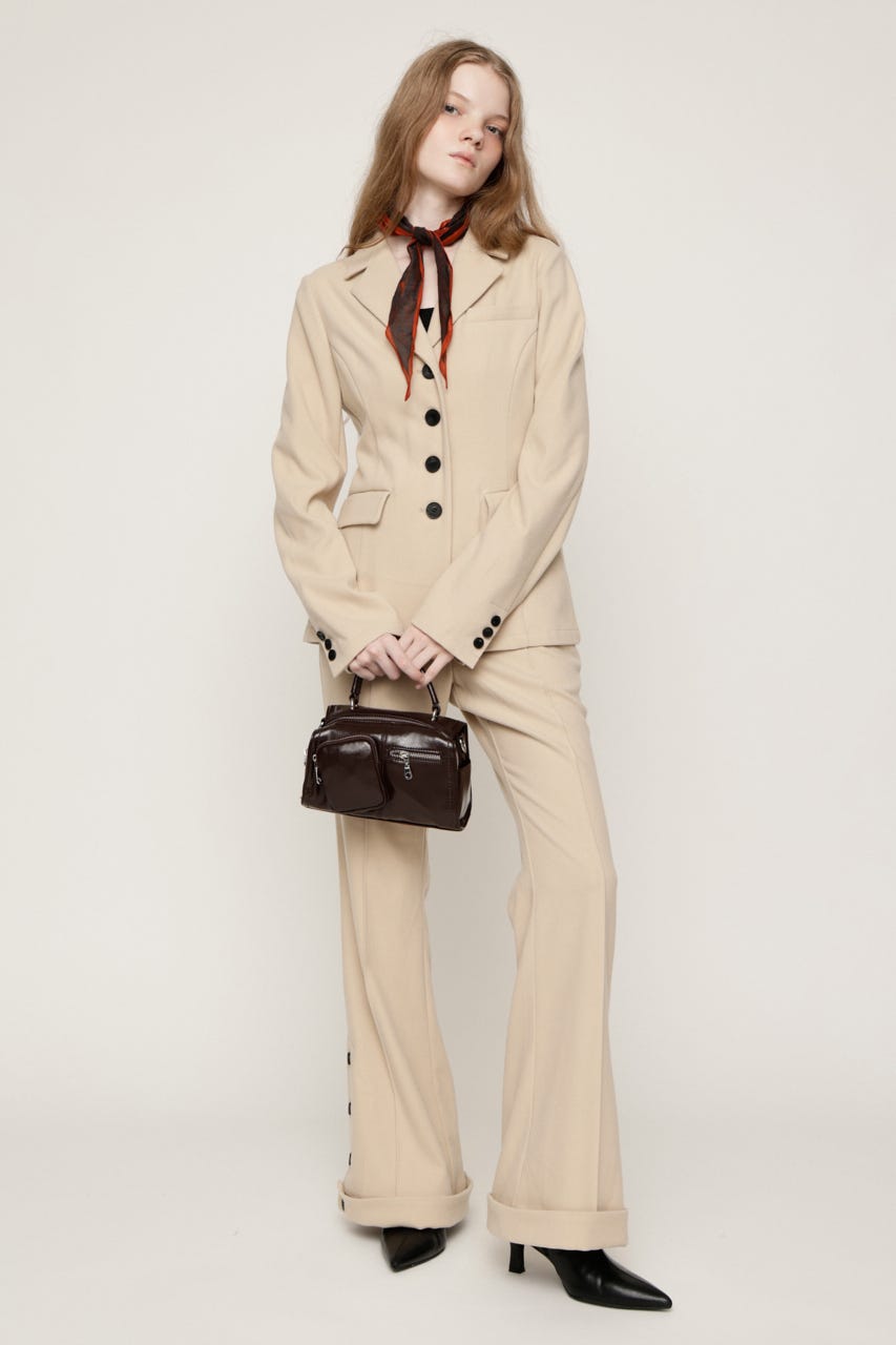 TWILLNEL SHAPED TAILOR ジャケット BEG FREE