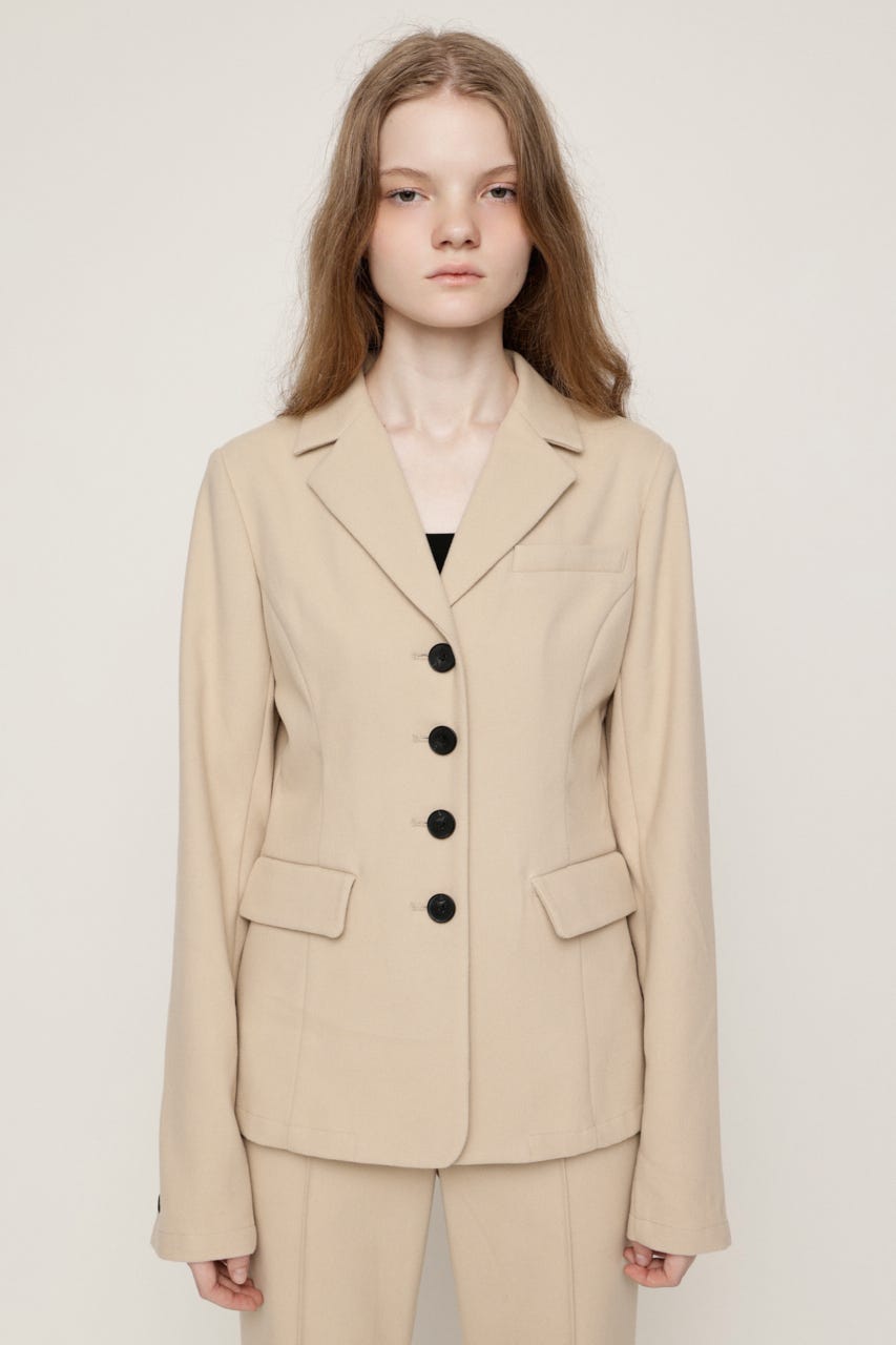 TWILLNEL SHAPED TAILOR ジャケット BEG FREE
