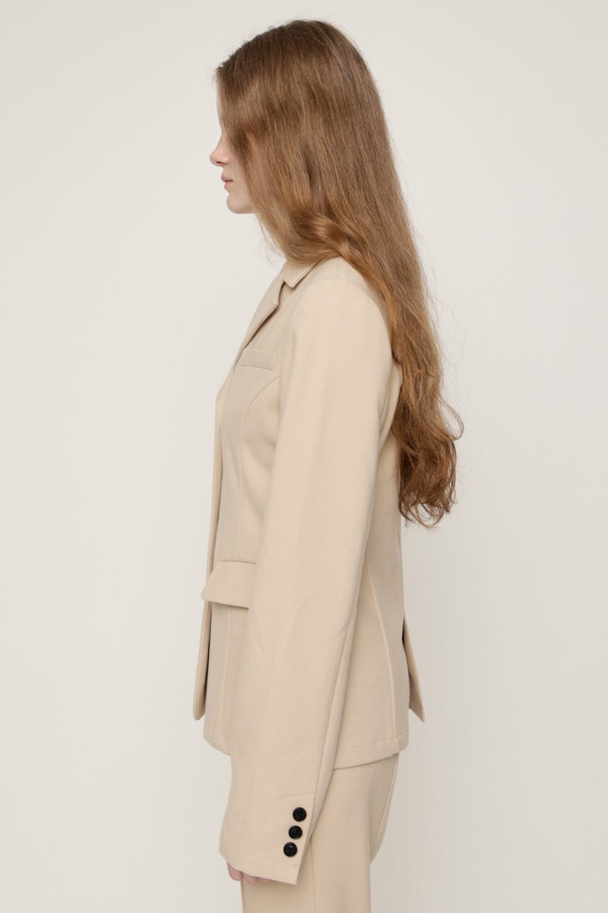 TWILLNEL SHAPED TAILOR ジャケット BEG FREE