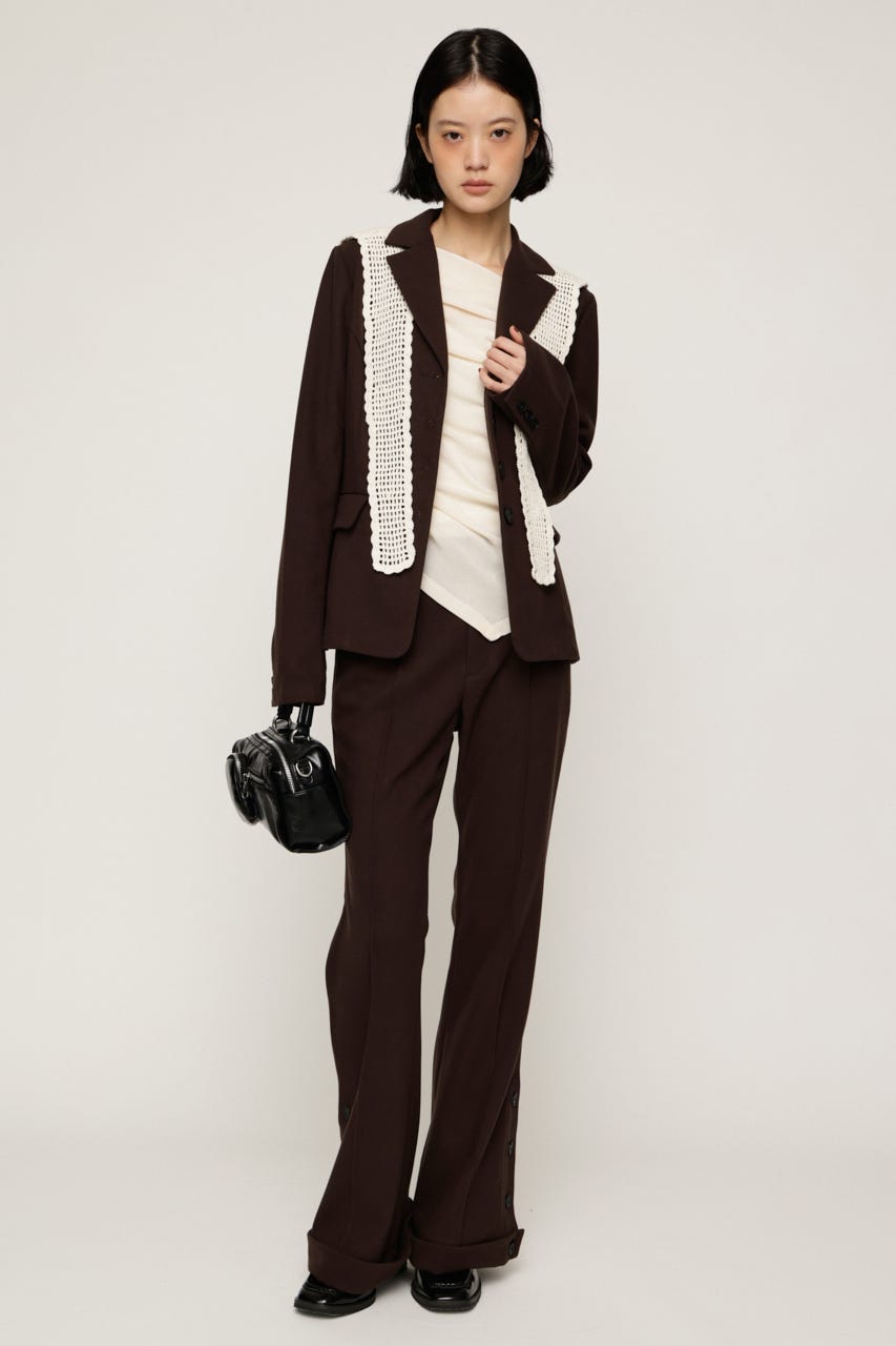 TWILLNEL SHAPED TAILOR ジャケット BRN FREE