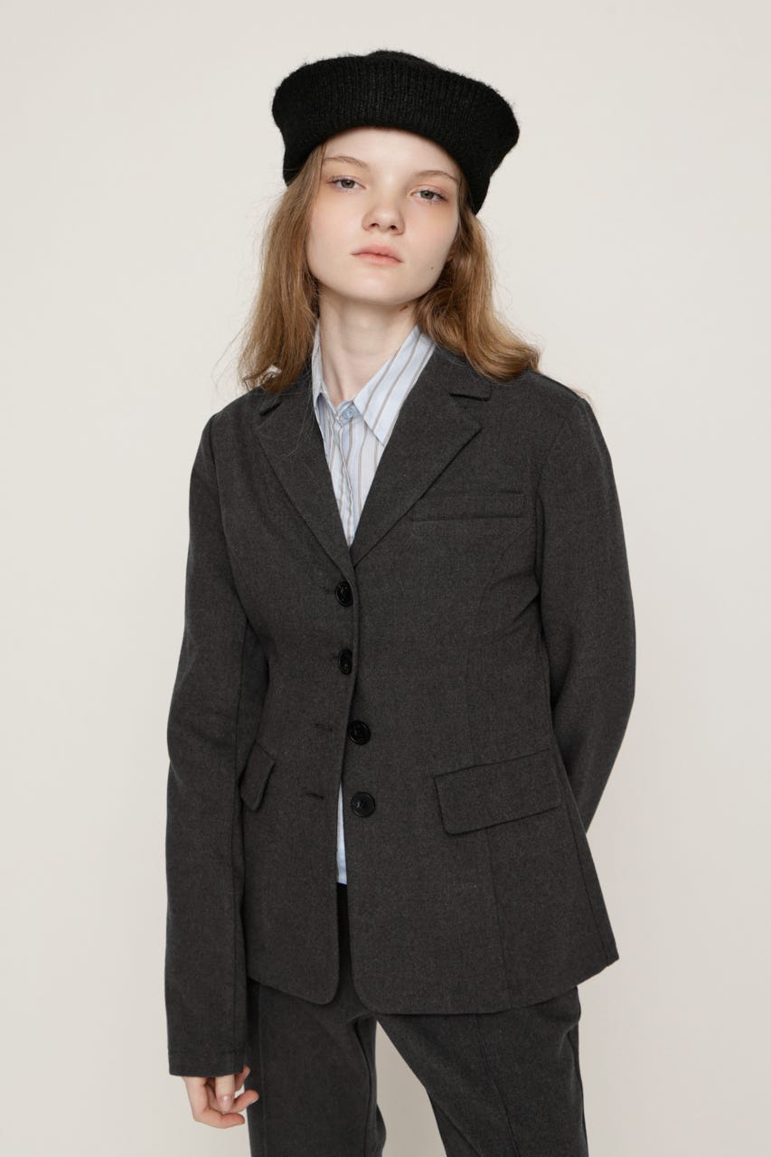 TWILLNEL SHAPED TAILOR ジャケット T.GRY FREE
