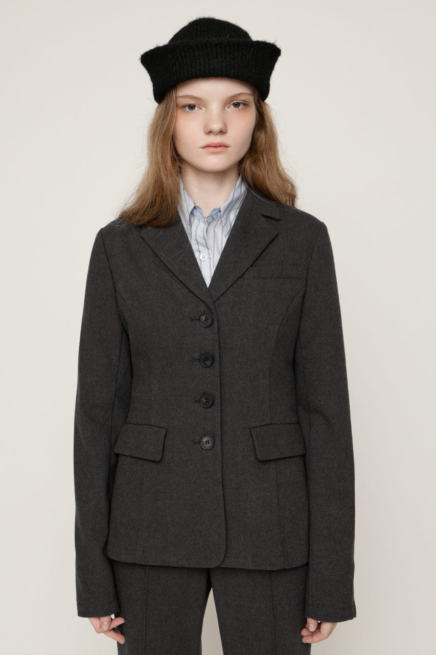 TWILLNEL SHAPED TAILOR ジャケット T.GRY FREE