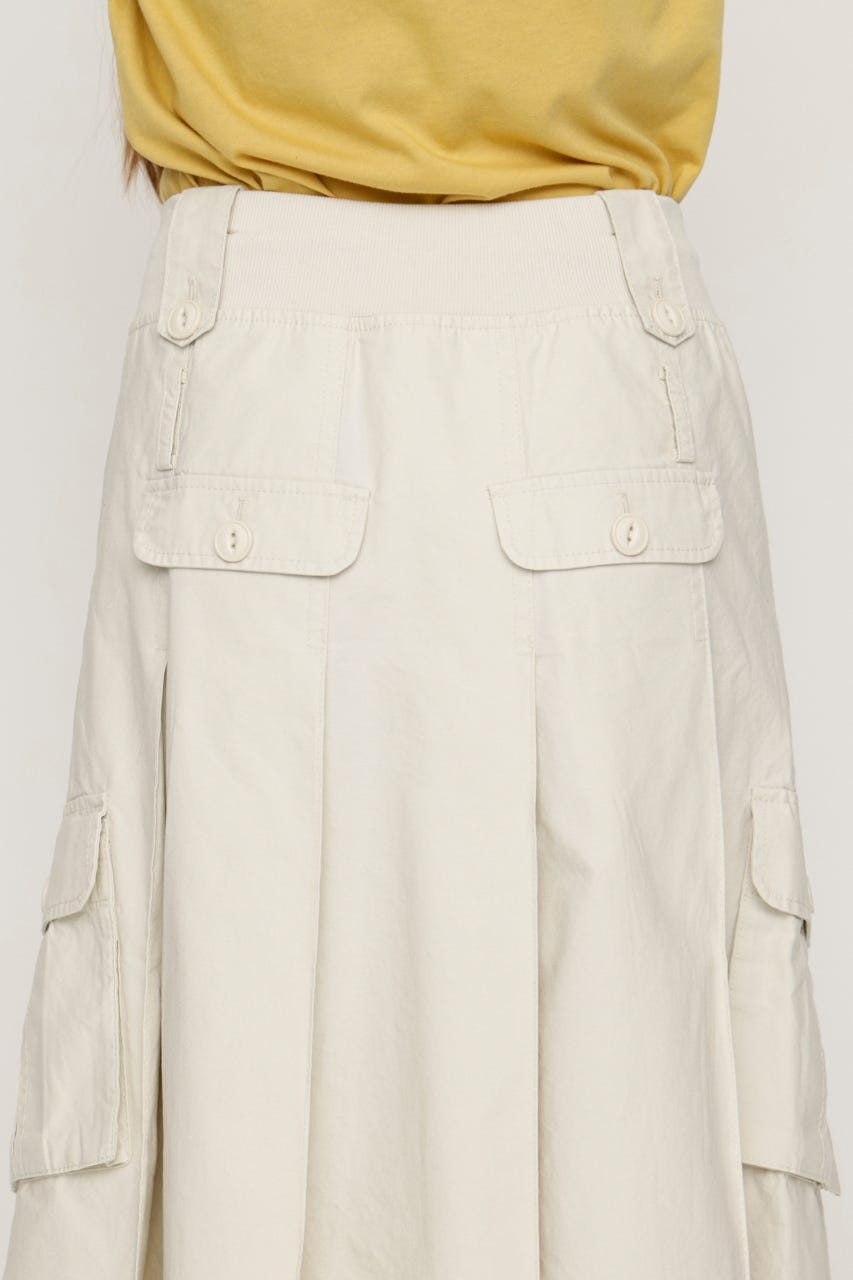 MILITARY MIDI スカート O/WHT 1