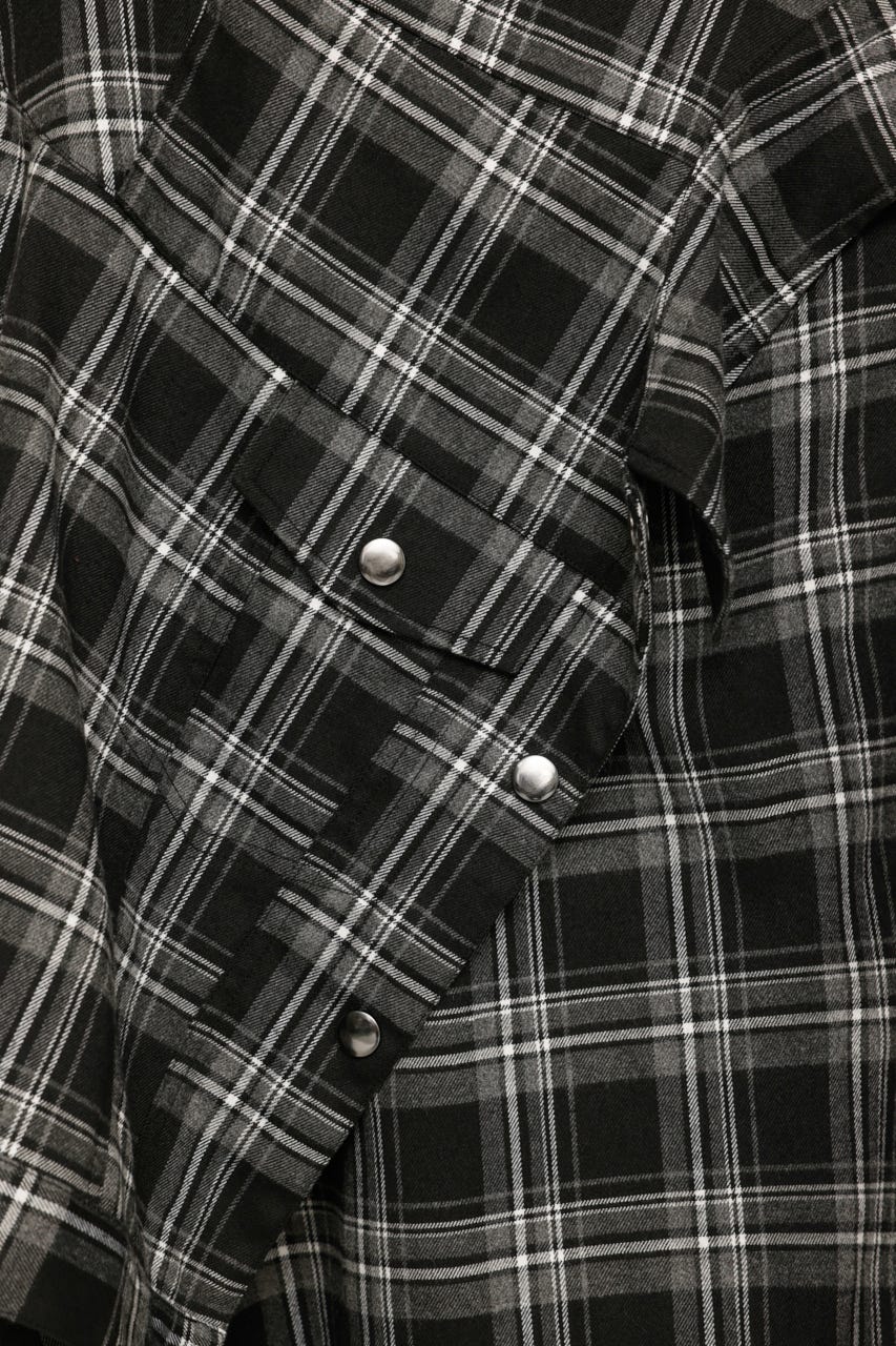 PLAID FLARE DESIGN スカート M/BLK 2