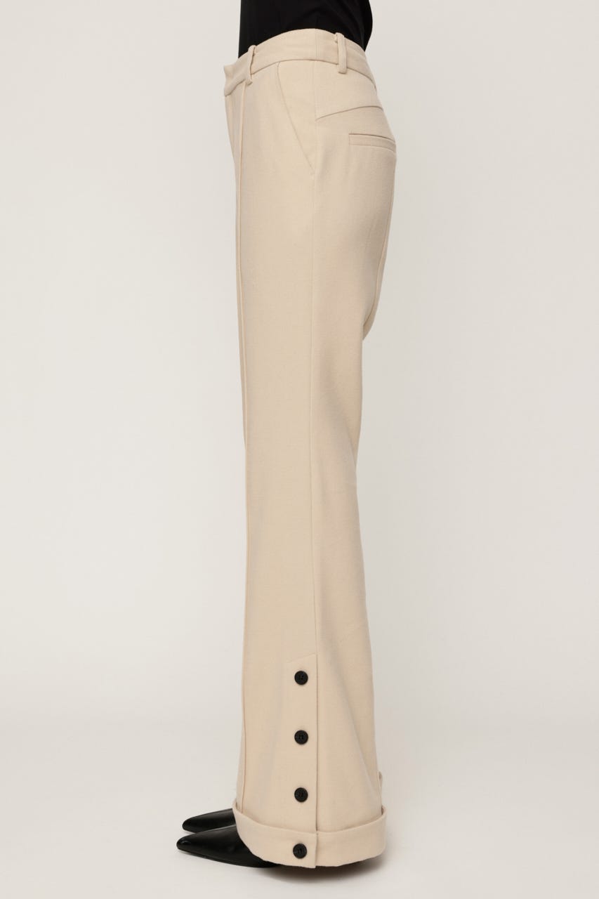 TWILLNEL LOOSE FLARE パンツ BEG 1