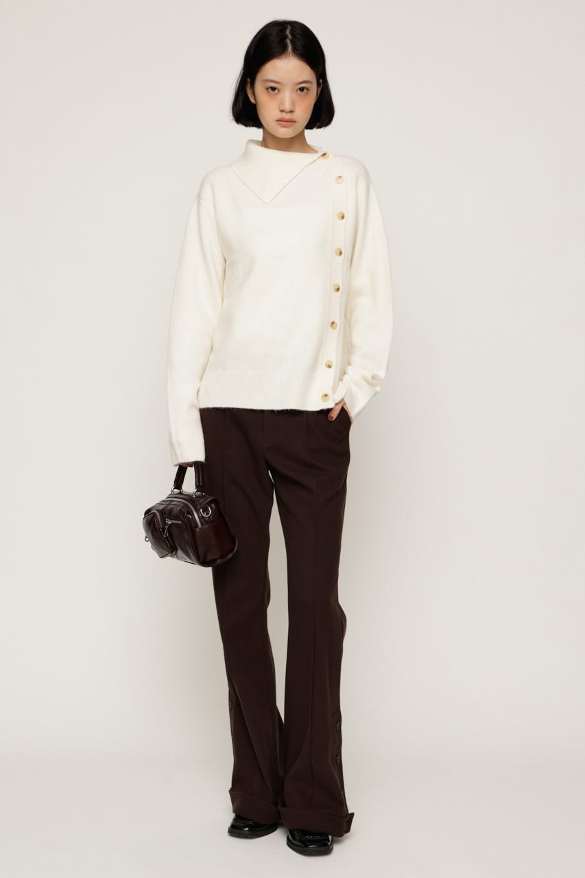 TWILLNEL LOOSE FLARE パンツ BRN 1