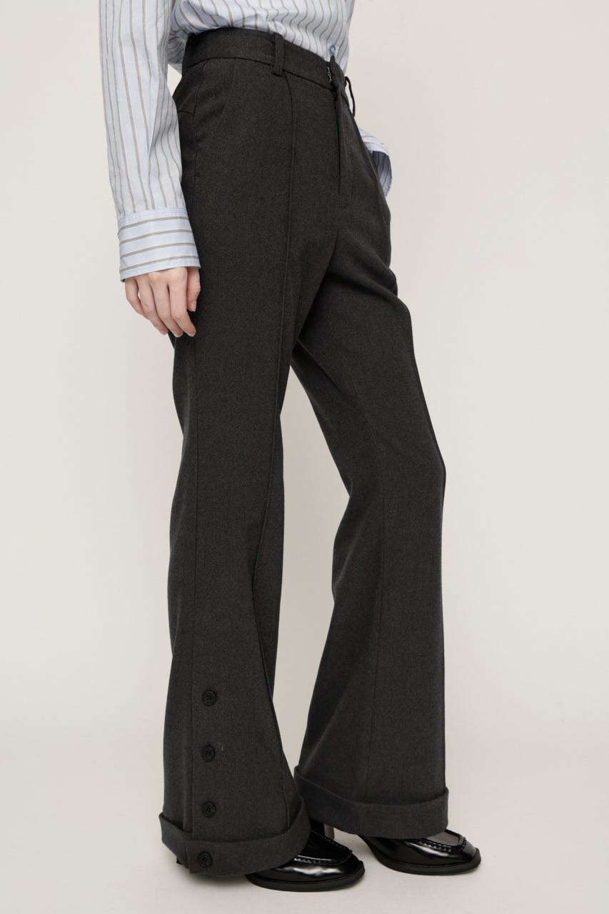 TWILLNEL LOOSE FLARE パンツ T.GRY 1