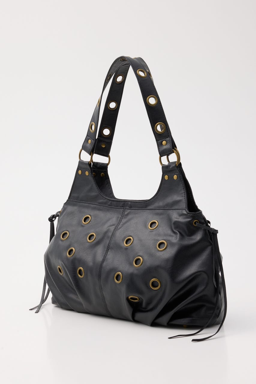 EYELET トートバッグ BLK FREE