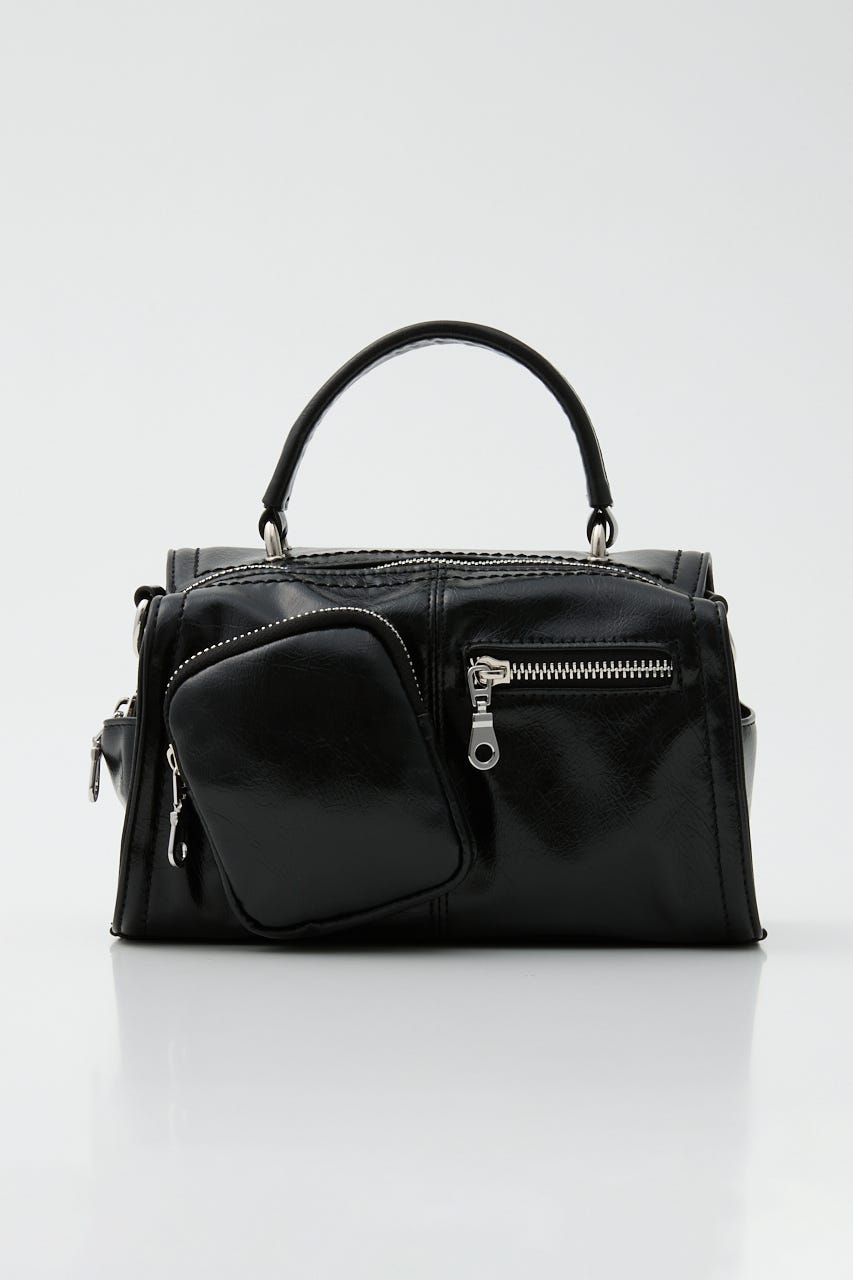 SOFT F/LEATHER MINI バッグ BLK FREE