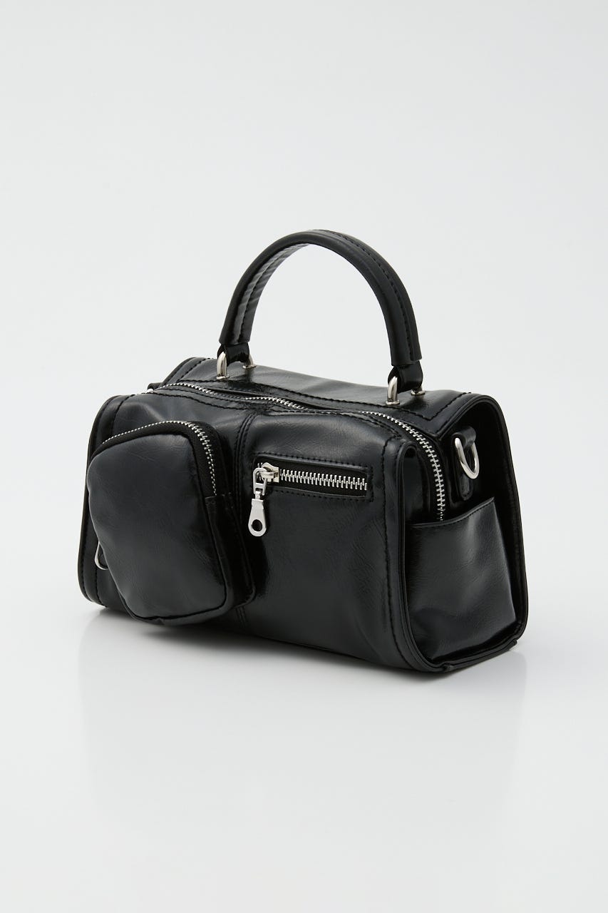 SOFT F/LEATHER MINI バッグ BLK FREE