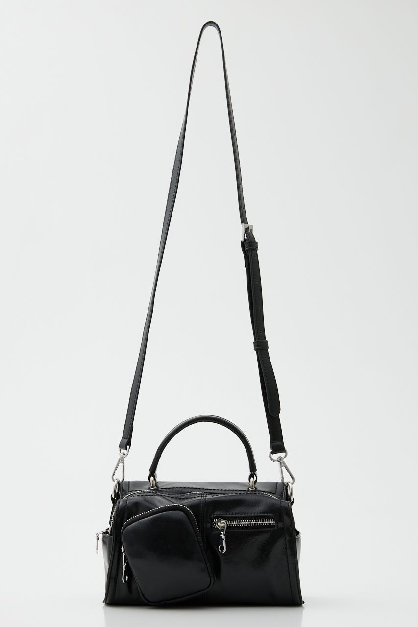 SOFT F/LEATHER MINI バッグ BLK FREE