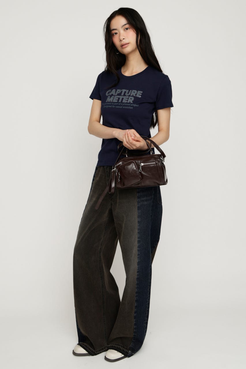 SOFT F/LEATHER MINI バッグ D/BRN FREE
