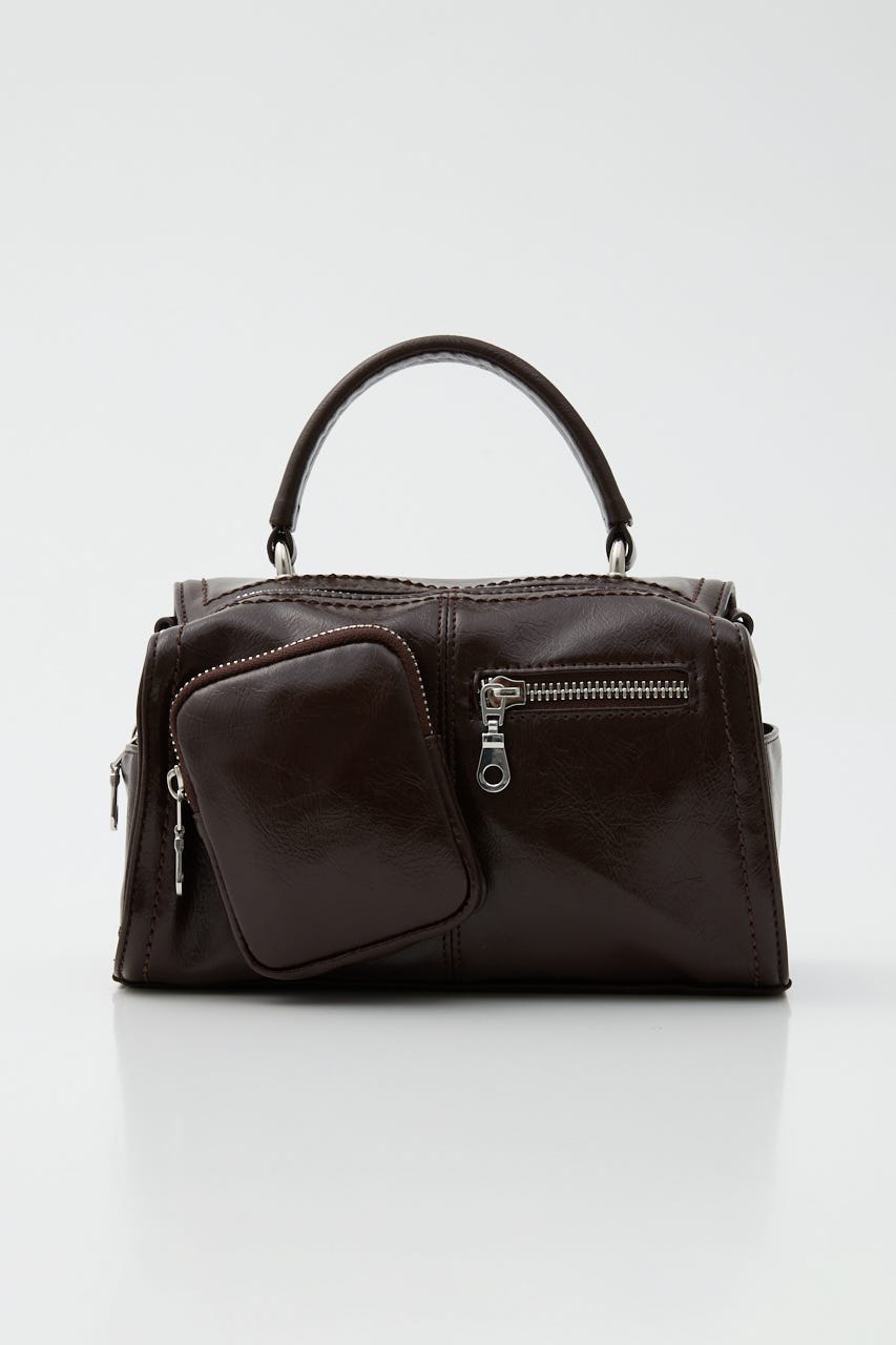 SOFT F/LEATHER MINI バッグ D/BRN FREE
