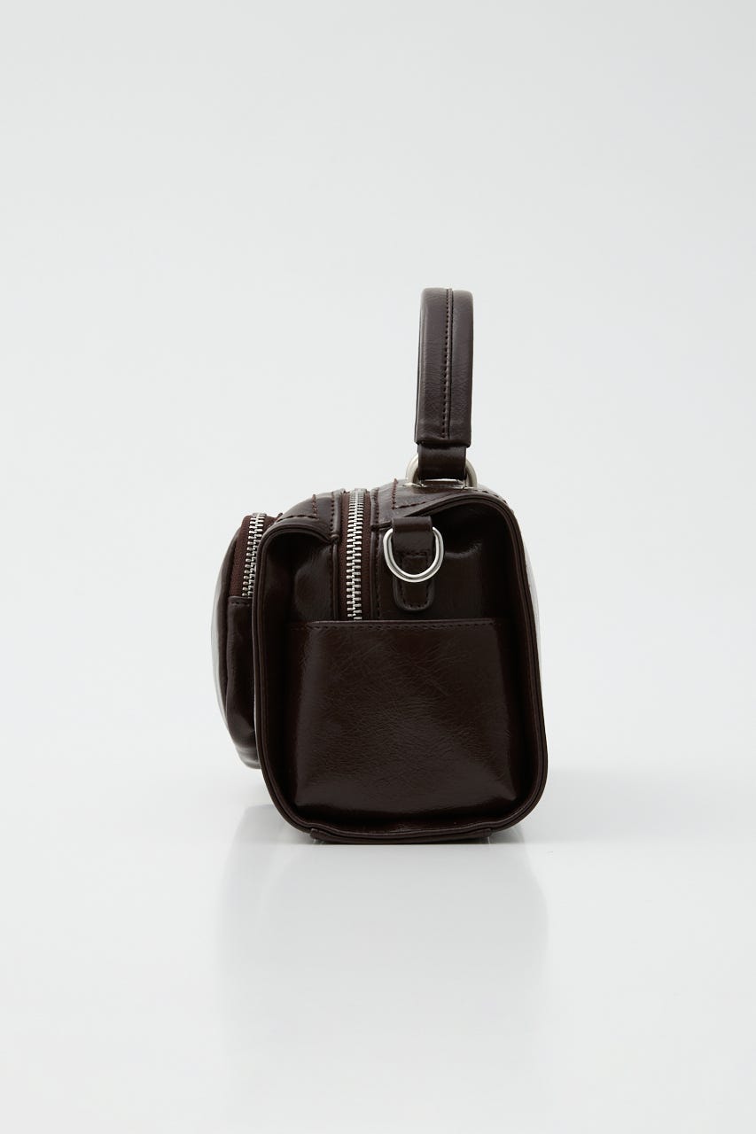 SOFT F/LEATHER MINI バッグ D/BRN FREE