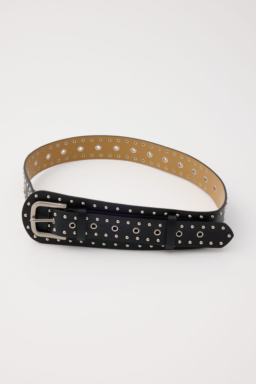 STUDS EYELET ベルト BLK FREE