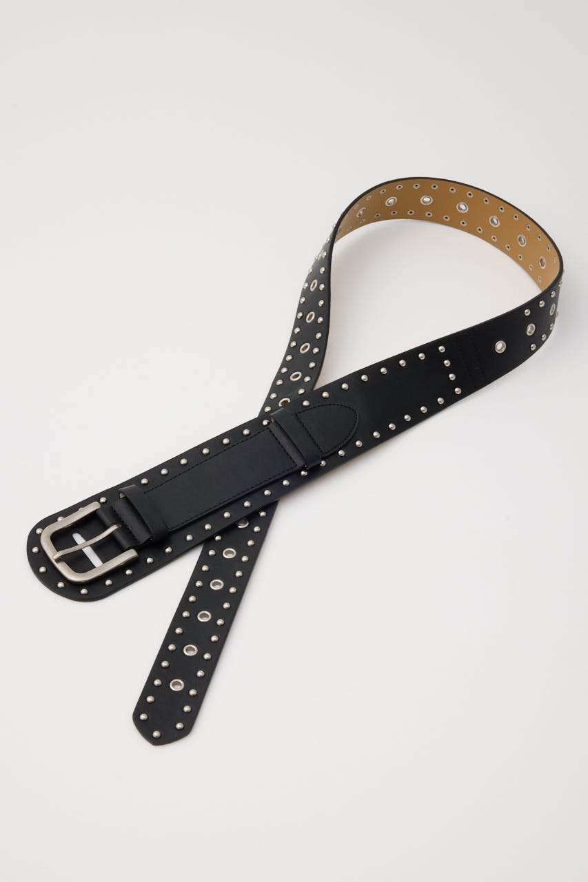 STUDS EYELET ベルト BLK FREE