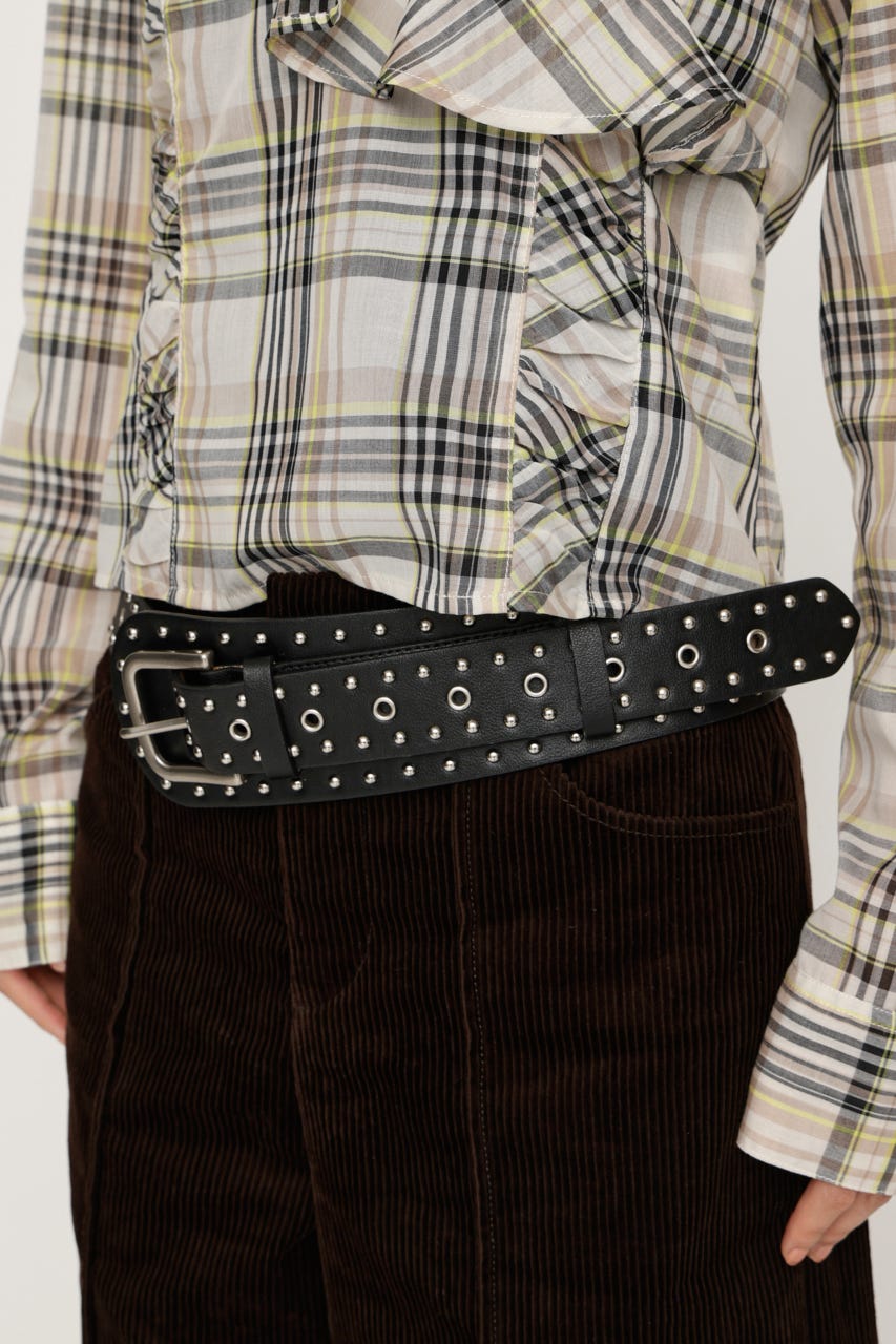 STUDS EYELET ベルト BLK FREE